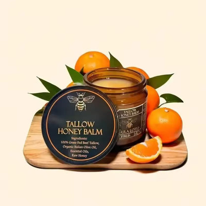 Pure Glow: Organic Grass-Fed Beef Tallow & Raw Honey Skin Balm